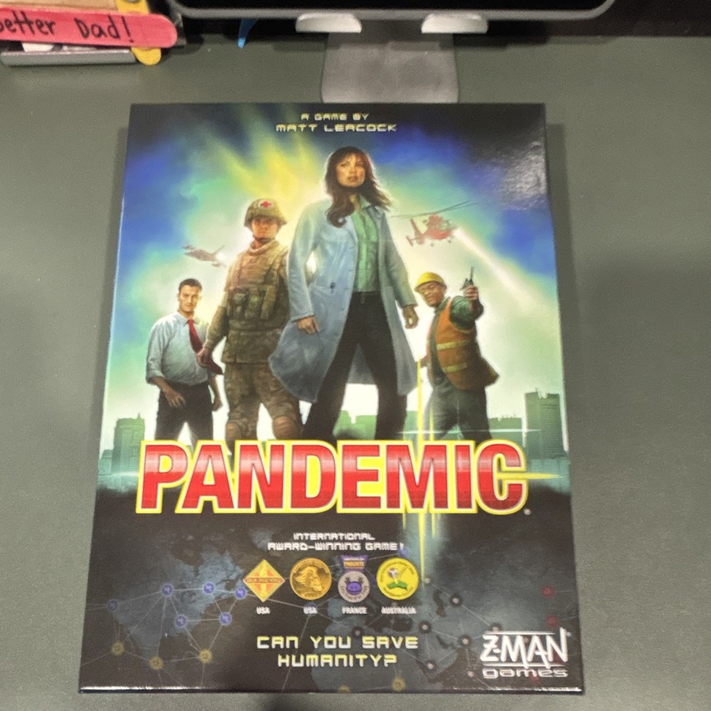 Z-Man Games Pandemic Strategy Board Game 2-4 Players Age 8+ Games 100 (2013)